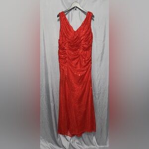 Red Sequin Evening Gown - Elegant Formal Dress